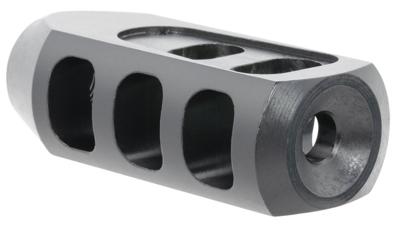 TacFire MZ1009N Tanker Muzzle Brake 1/2"-28 tpi Black Oxide Steel 5.56mm
