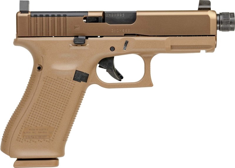 Glock 19XV 9MM LUGER 17 Frame & 19 Slide/ MOS/ Davidsons Exclusive (1) 17+1 & (2) 19+1 4.52 Coyote