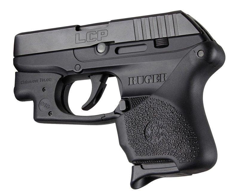 Hogue 18110 HANDALL Hybrid Grip Sleeve Ruger LCP Crimson Trace Black