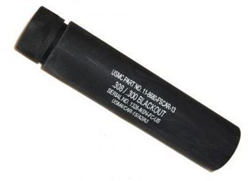 Guntec USA AR10 Fake Suppressor 5.5 In 5/8x24 Black Aluminum