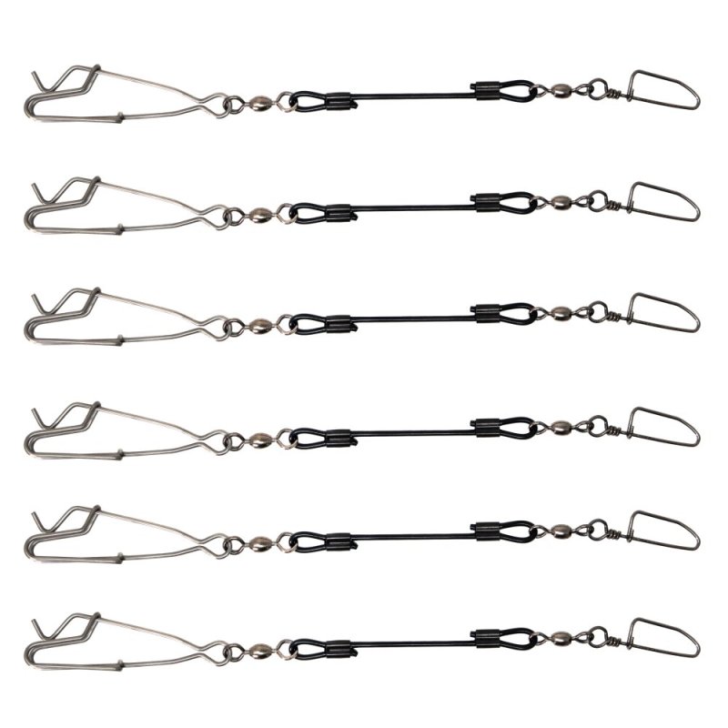 Higdon Outdoors Battleship Jerk Rig Clips 6/ct 6.25 In