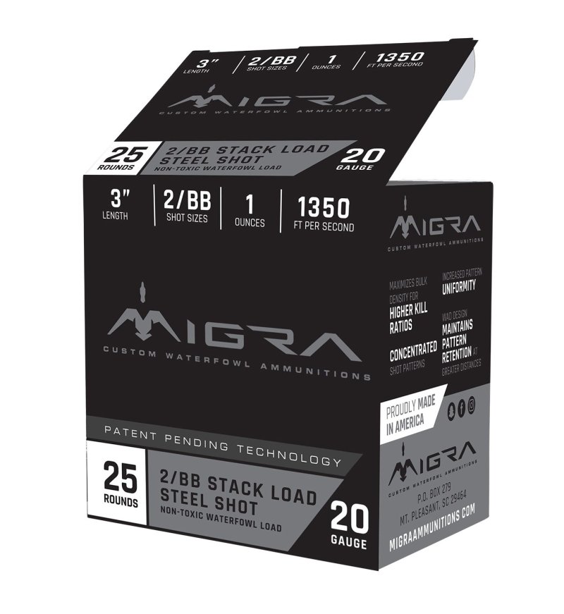 Migra Ammunitions M20S46 20 Gauge 3 in 1 oz 4/6 Shot 25 Rounds