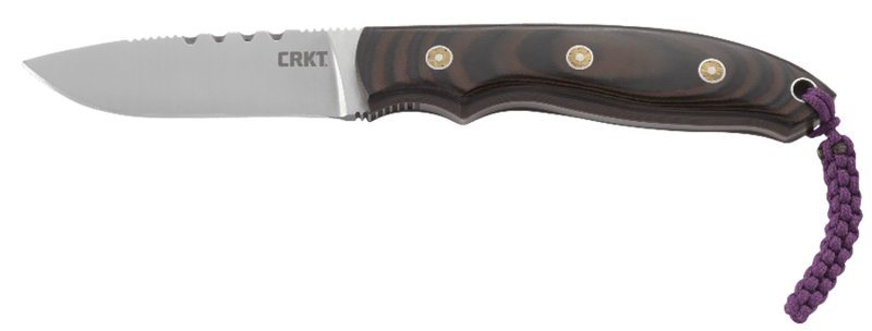 CRKT 2861 Hunt'N Fisch 2.99" Fixed Blade, G10 Handle, Leather Sheath