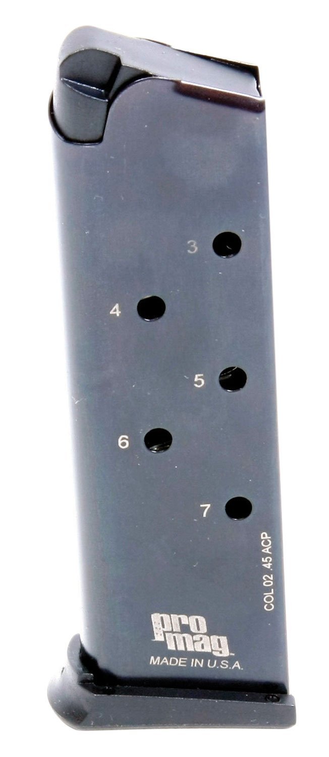 ProMag COL02 1911 Government 7rd .45 ACP Blued Steel Magazine