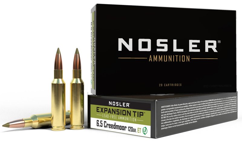 Nosler E-Tip 6.5 Creedmoor 120 Grain Lead-Free 20 Rounds 40398