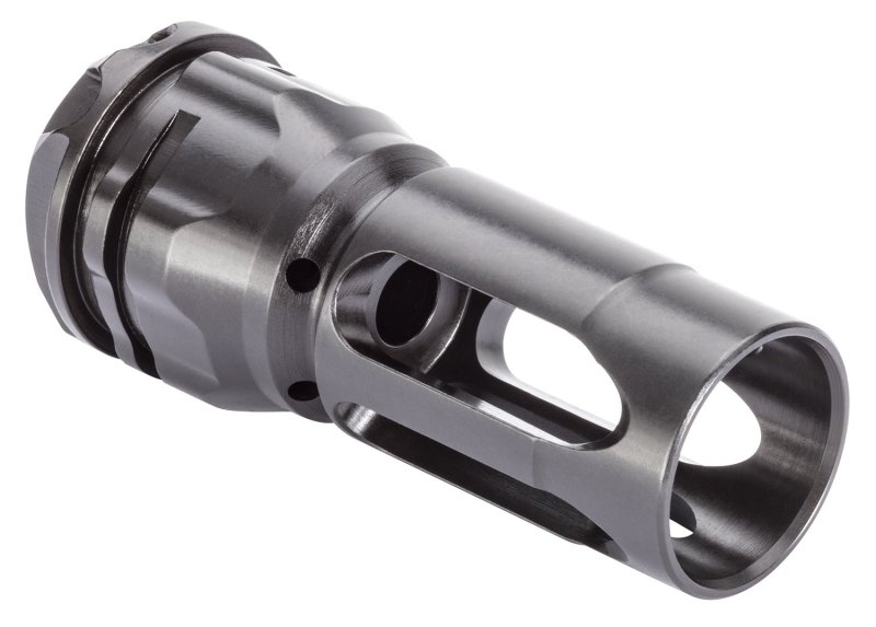 Gemtech ETM 5.56 NATO Flash Hider 2.37" Black 1/2-28 Mount - Enhanced Suppressor Alignment