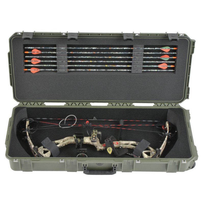 SKB Sports 3I-3614-PL-M iSeries Bow Case Green Watertight Custom Foam