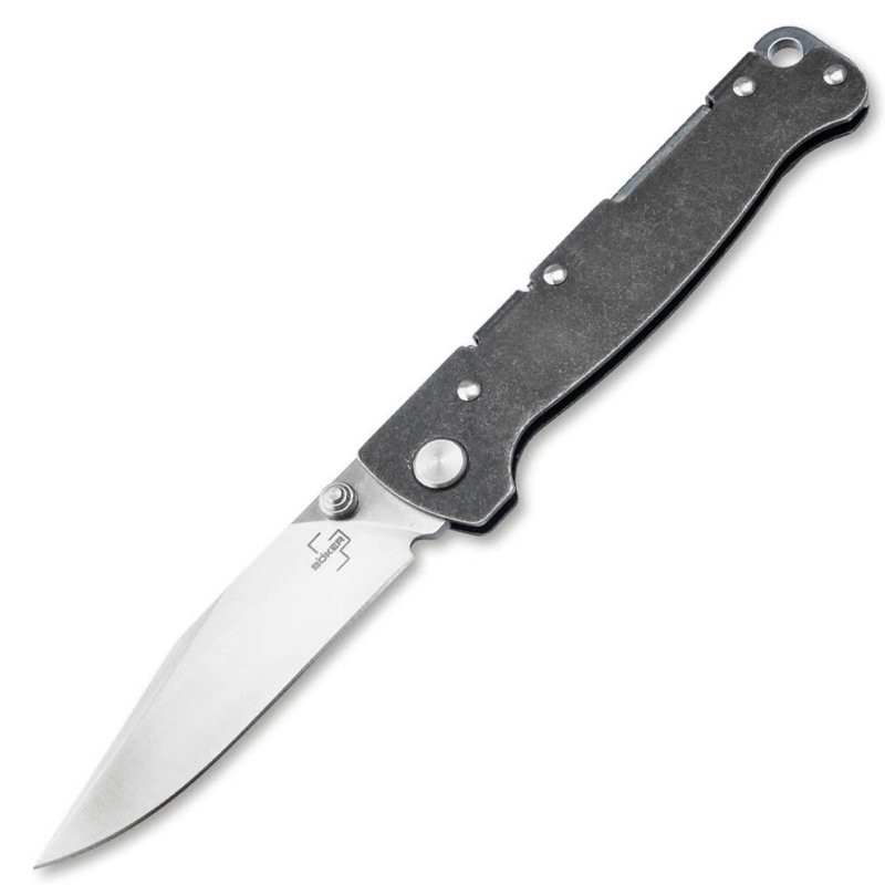 Boker Atlas Backlock 2.87 Satin Blade Folding Knife