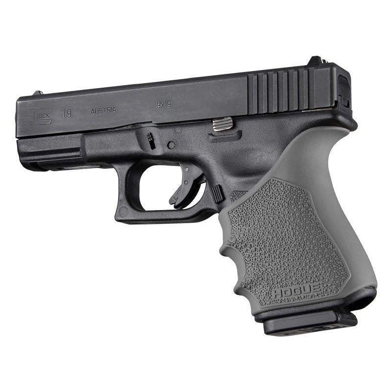 Hogue HandAll Grip Sleeve Glock 19 Gen 3-4 Rubber Cobblestone Grey