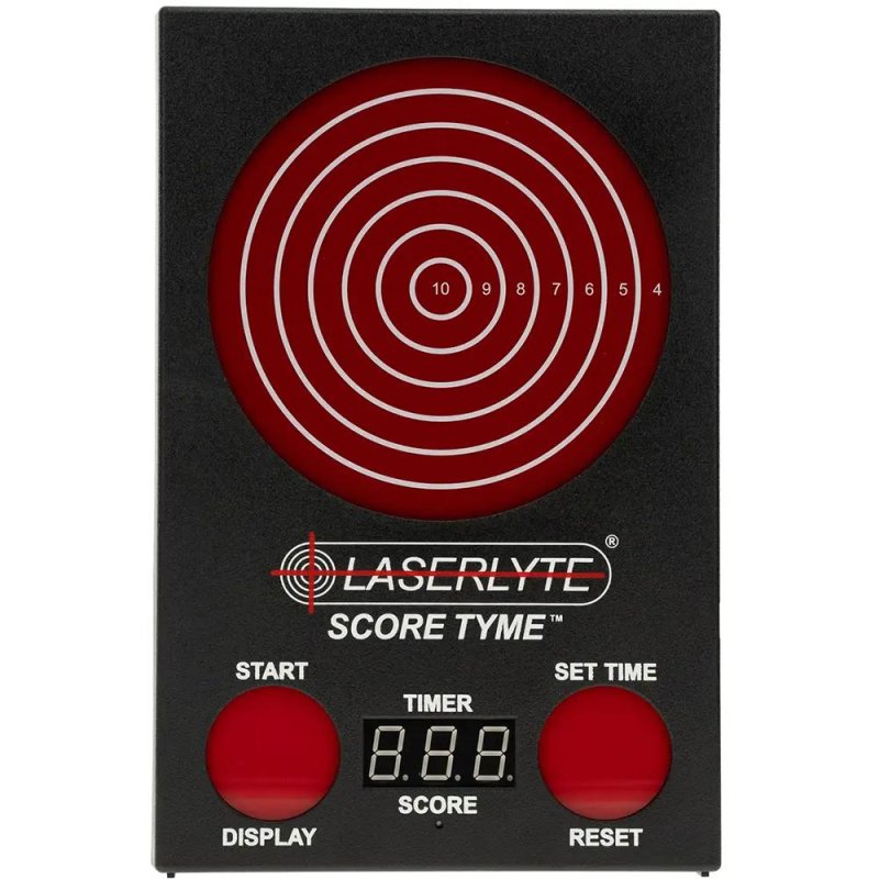 LaserLyte ScoreTyme Scoring Target Black/Red Reactive Portable