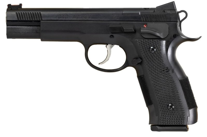 CZ A01-SD Custom 9mm Luger Pistol 4.93 Bull Barrel Fiber Optic Sights