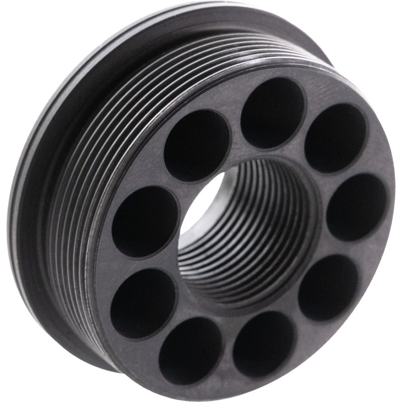 CMMG 11DB016 Zeroed HUB Mount Fits 5/8"x24 Stainless Steel Black