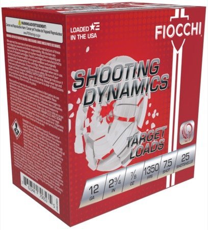 Fiocchi Shooting Dynamics 12ga 2.75 In 7/8oz #7.5 25ct 1350fps