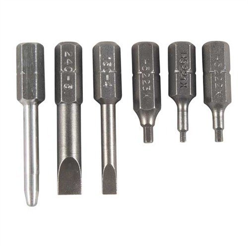 Brownells MAGNA-TIP 6 PIECE SET OF BITS FOR 1911 COMM/GOV'T/OFFC