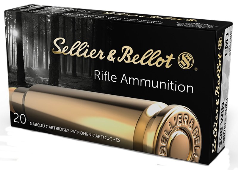 Sellier & Bellot SB308B Rifle 308Win 180gr Full Metal Jacket 20 Per...