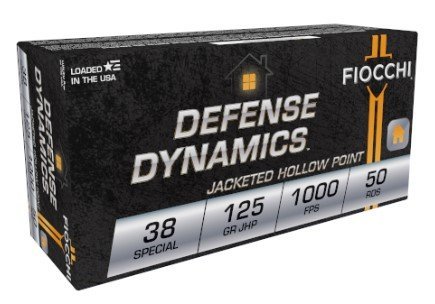 Fiocchi 38F .38 Special 125 Gr JHP Ammo 50 Rounds