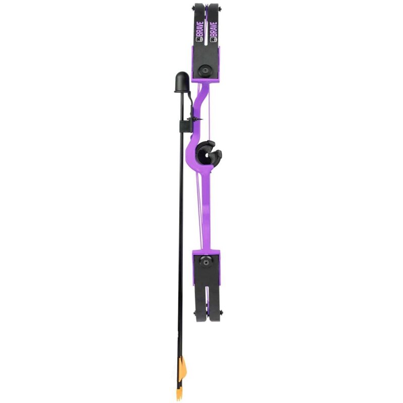 Bear Archery AYS300PL Youth Compound Bow Brave 25lb RH Purple Age 8+
