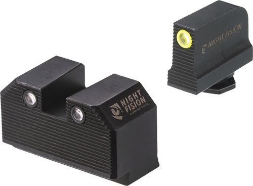 Night Fision Tritium Sights G17/19/45 RMR Yellow Front/Rear Set