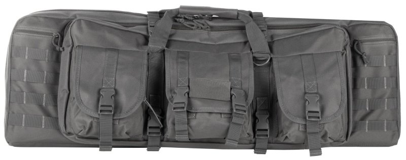 NcStar CVDC2946U36 VISM Double Carbine Case Urban Gray PVC Nylon 36"
