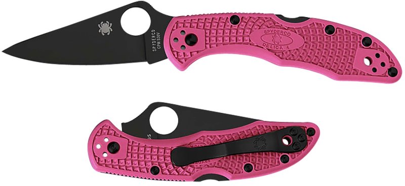 Spyderco C11FPPNS30VBK Delica Pink FRN S30V Blade