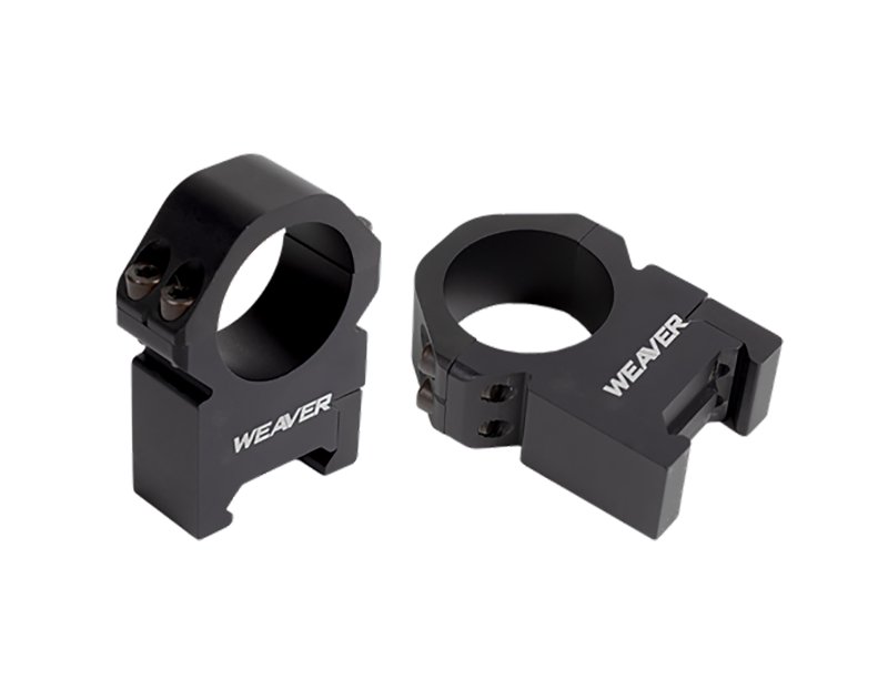 Weaver Precision Scope Rings 30mm Medium-Height Matte Black