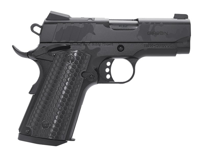 Girsan 391150 MC1911 SC 9mm 3.4" Black Camo Optic Ready Pistol 7+1