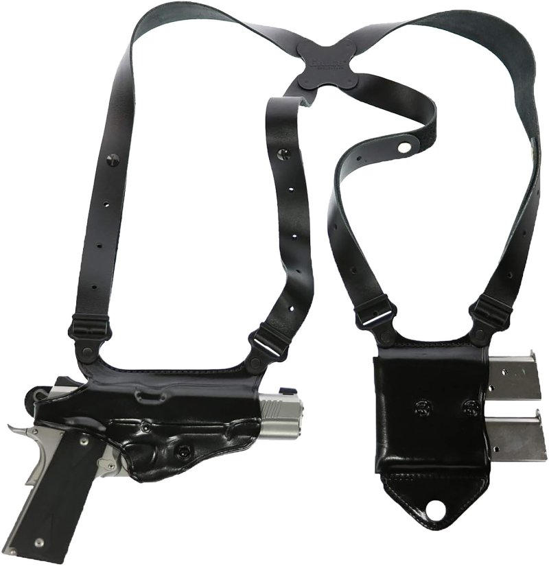 Galco MCII870B Miami Classic II Shoulder Holster Black Full Grain Leather
