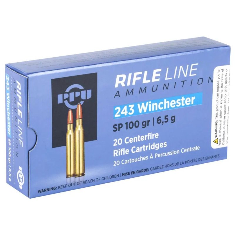 Prvi Partizan PP2432 .243 Win 100gr Soft Point Ammo 20 Rounds