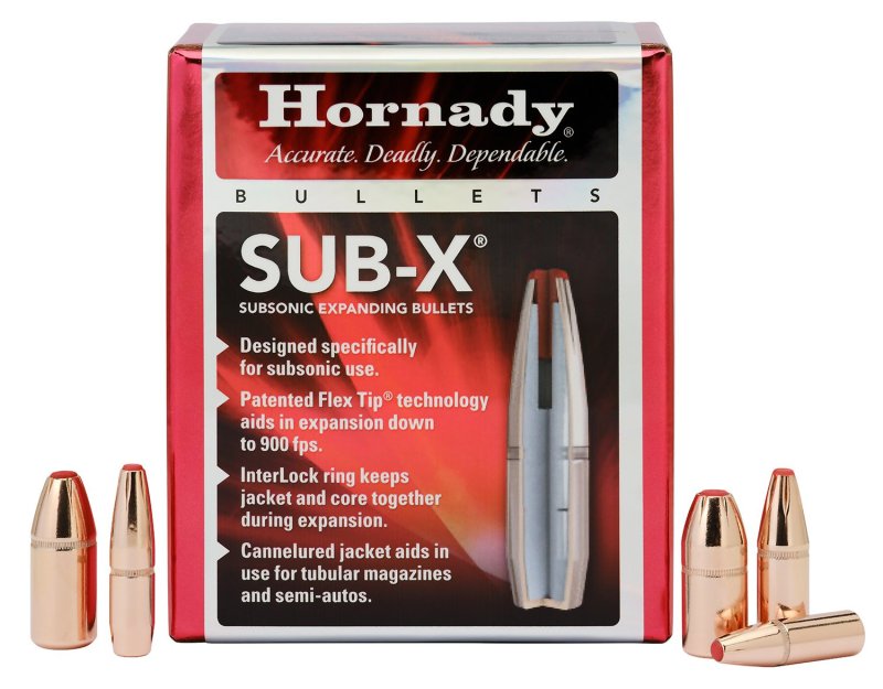 Hornady Sub-X Hunting 45 Caliber 395 Grain Subsonic-eXpanding