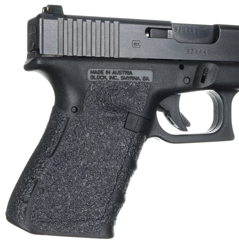 Talon Grips 104R Black Textured Rubber Grip for Glock 19/23/25/32/38 Gen1-3