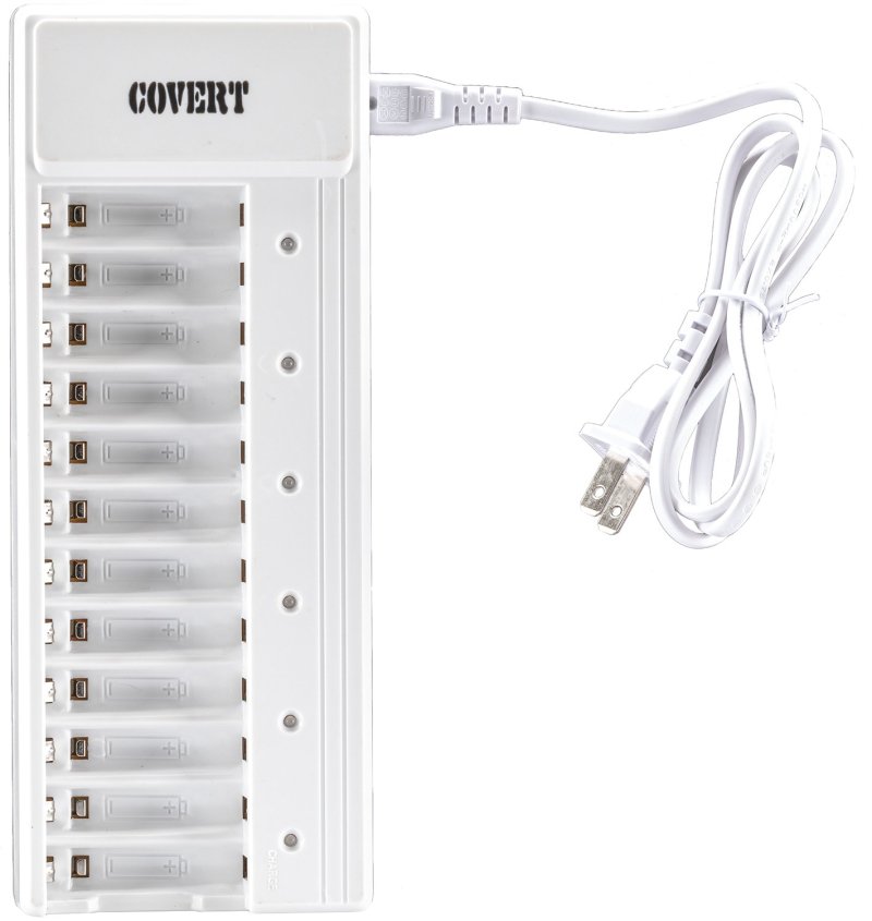 Covert Cameras 2038 Rapid Charger 12-Bay AA Battery Cells