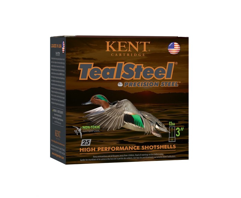 Kent Cartridge TealSteel 12 Gauge 3 In 1 1/4 oz #5 Shot 25 Rounds