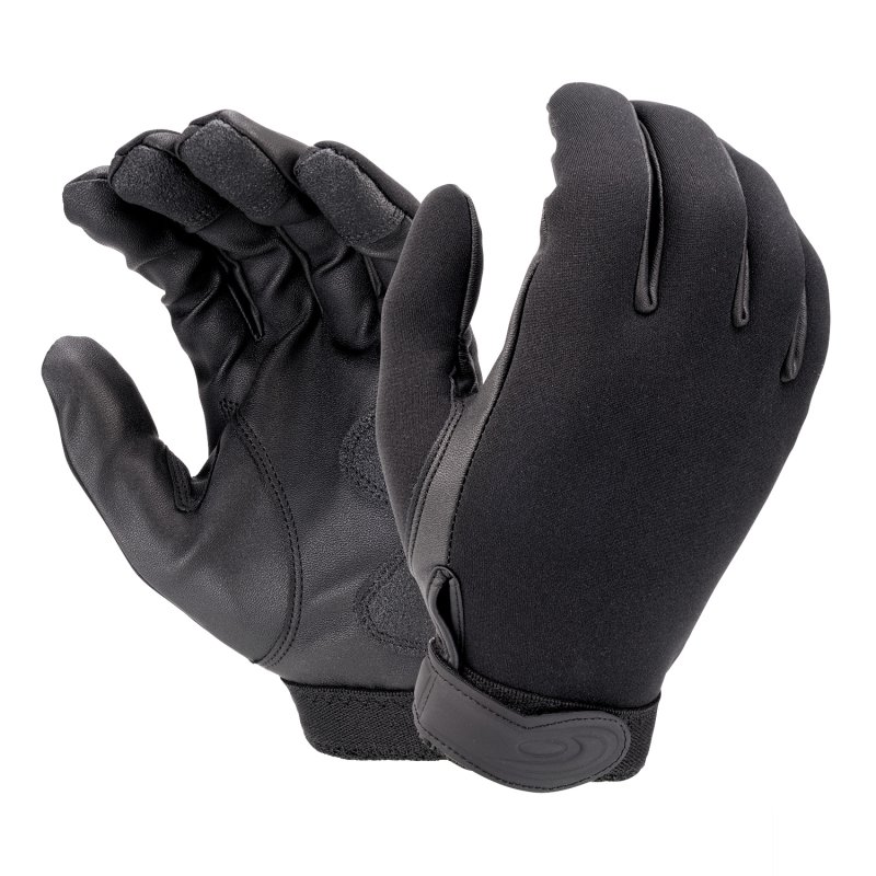 Hatch 4002 Specialist All-Weather Duty Gloves, Large, Black - Neoprene Construction, Extreme-Grip Patches, Secure Hook & Loop Closure