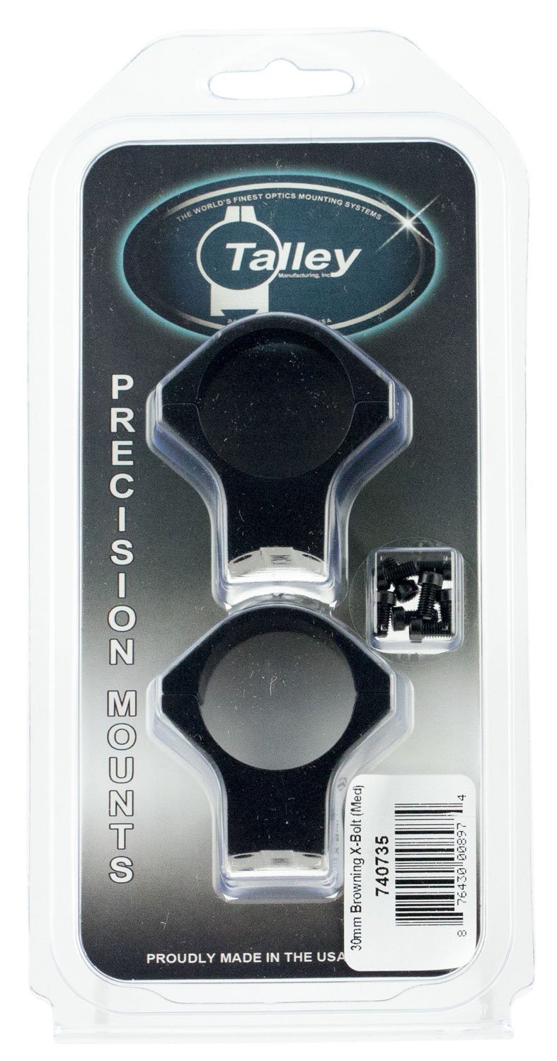 Talley 740735 Scope Mount/Ring Combo 30mm Medium Matte Black X-Bolt