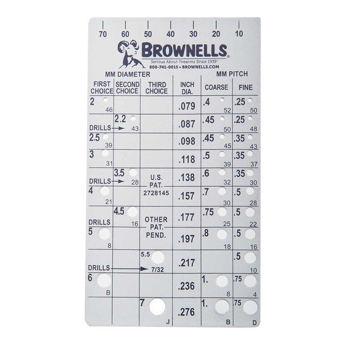 Brownells Metric Screw Chek'r Steel
