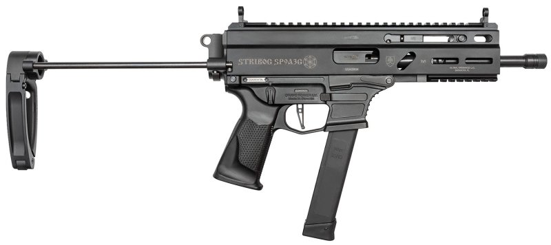 Grand Power 810091152867 Stribog SP9A3G 9mm Luger 8" Black PDW...