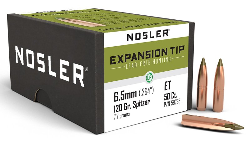 Nosler E-Tip 59765 6.5mm 120 Grain Lead Free Polymer Tip 50 Count
