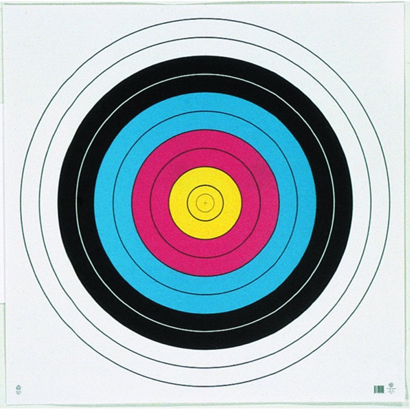 Maple Leaf Press FT40 Target Face 10-Ring 40cm 100pk 75lb Card Stock
