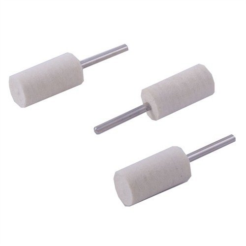 Brownells Mandrel Mounted Felt Bob Square 1" x 1/2" 3 Pack