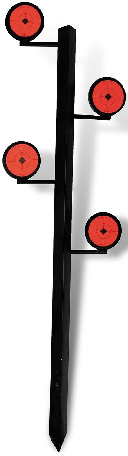 Birchwood Casey 47424 Rimfire Dueling Tree Target Steel 38 in Black Orange