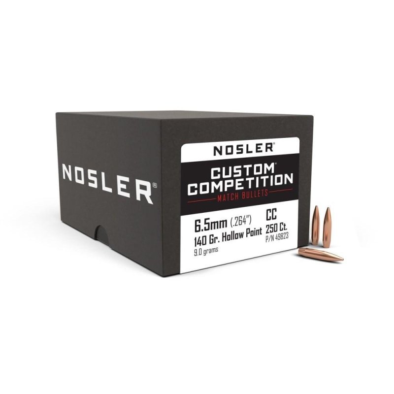 Nosler Custom Competition .264 / 6.5mm 140gr HPBT Bullets 250 Count