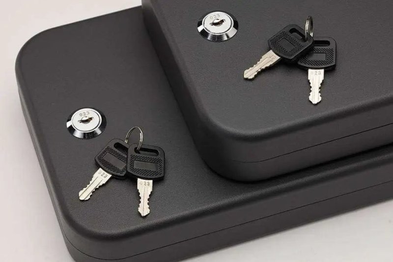 SnapSafe 75201 Lock Box Large Keyed 9.5"x6.5"x1.75" Black 2-Pack