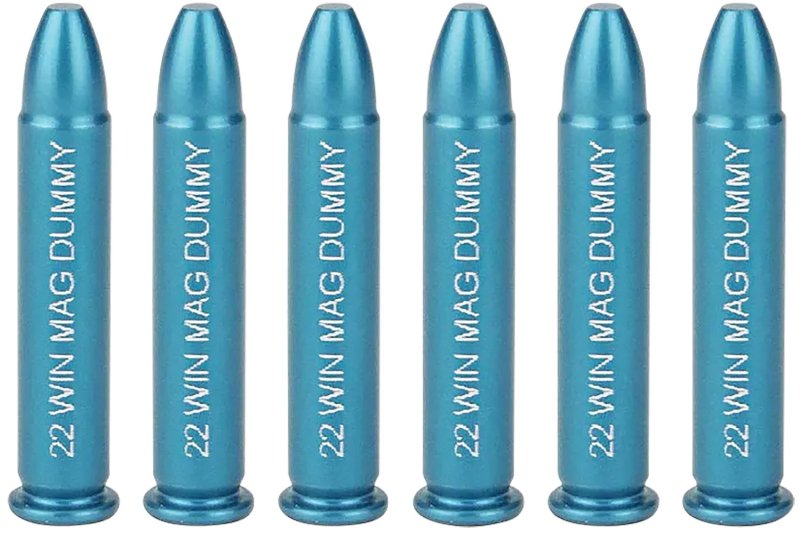A-Zoom 12204 .22 WMR Dummy Rounds 6 Pack Aluminum Hard Anodized