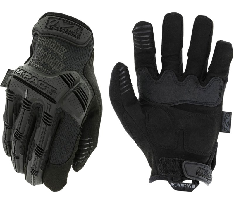 Mechanix Wear MPT-55-010 M-Pact Covert Black Tactical Gloves Large