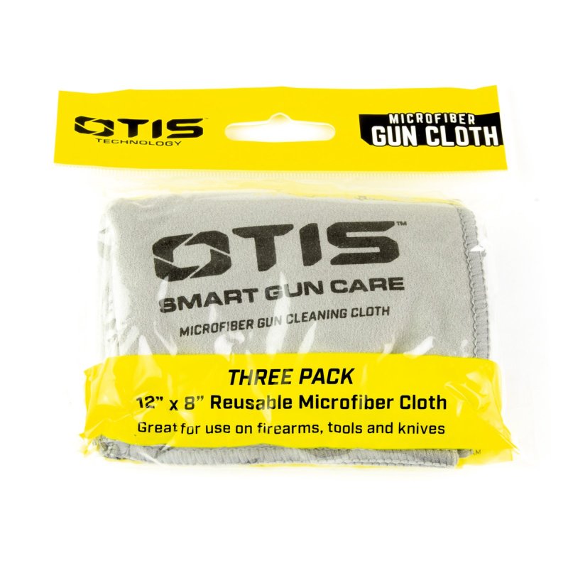 Otis Technologies RW35013 Microfiber Gun Cloth 12 in x 8 in Grey 3 Pack
