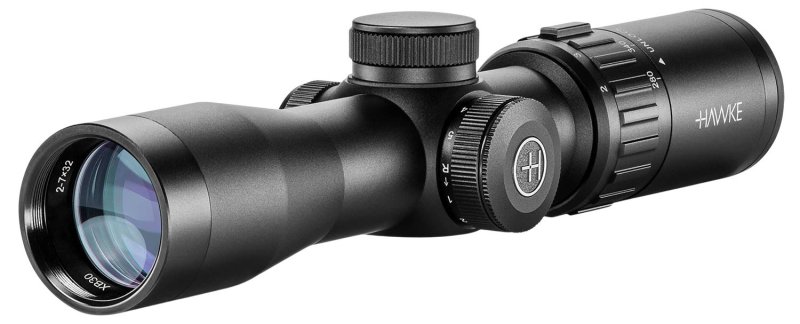 Hawke 12224 XB30 Crossbow Scope 2-7x32 Illuminated Reticle 30mm Tube