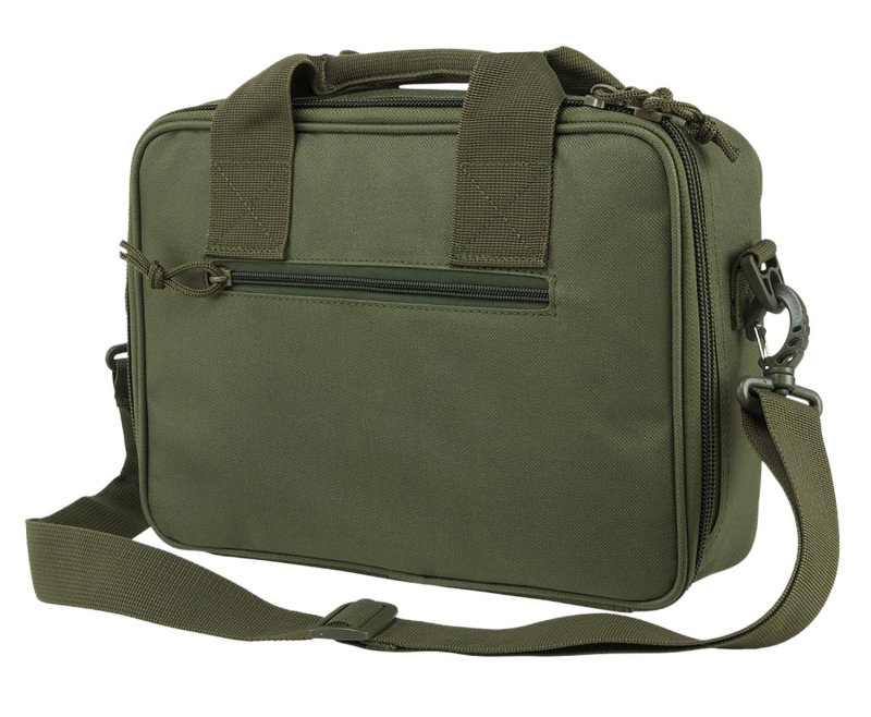 NcStar CPDX2971G VISM Double Pistol Range Bag Green 13"x10"x3.25"