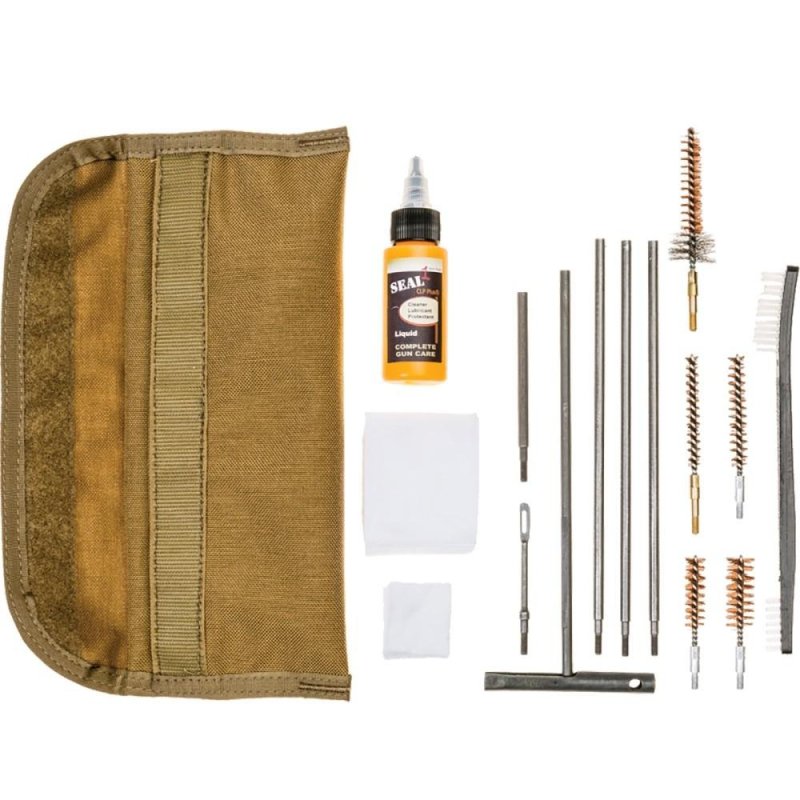 TacShield Universal GI Field 13 Piece Clean Kit w/Seal 1CLP Plus Coyote