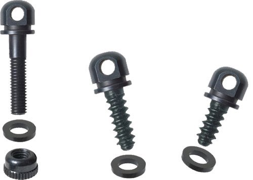 OUT BO5 Carbon Steel Swivel Base Set Accepts U.S. Detachable Swivels Black