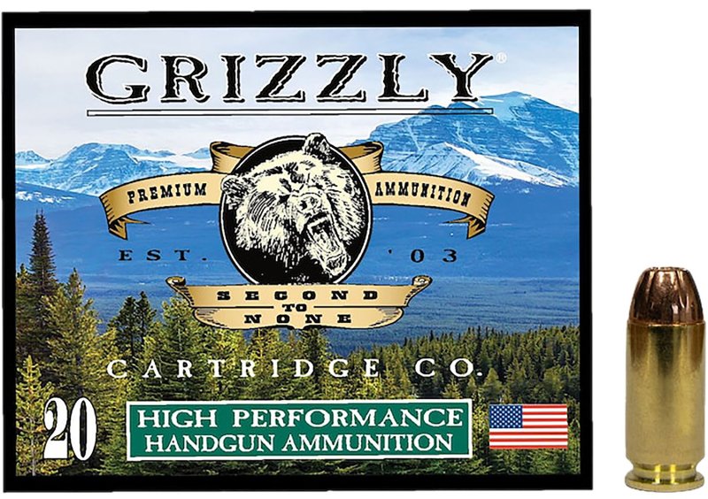 Grizzly GC4SW1 40S&W Ammo 200gr JHP 20/Box 1000fps 444ft-lbs